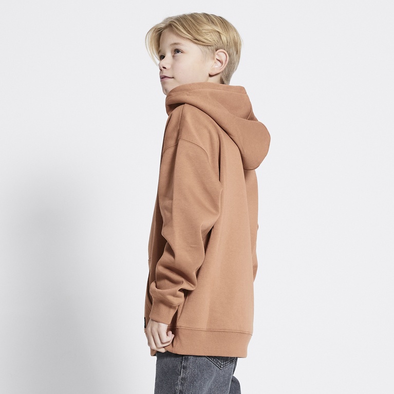 Printed hoodie "Logan" Dusty red